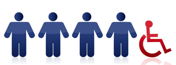 istock row of people and handicap illustration design over a white background 925488876
