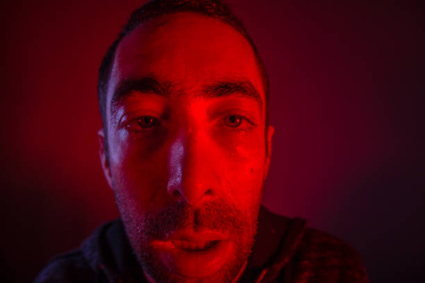 istock Sweating man looked sick or stoned 925492520