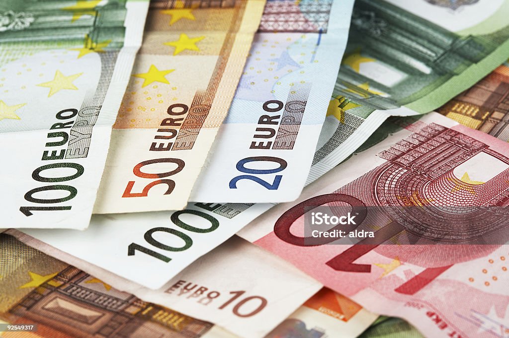 Euro di denaro - Foto stock royalty-free di Abbondanza