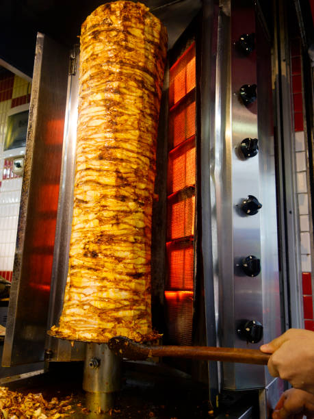 istock Istanbul street vendor and chicken, kebab. 925501040