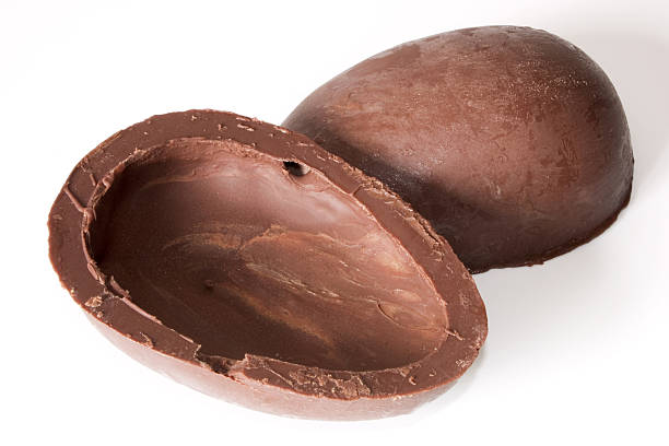 Chocolate Easter Egg stock photo