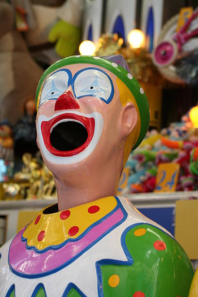 istock Laughing clown at an amusement park 92550390