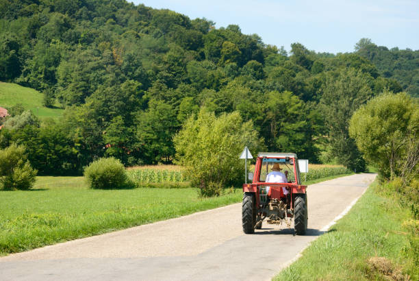 Scenes of Croatian rural life stock photo