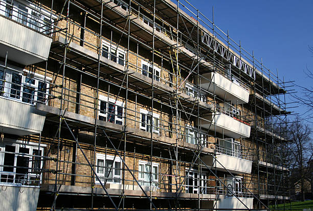 istock Apartment Block with Scaffolding 92550526