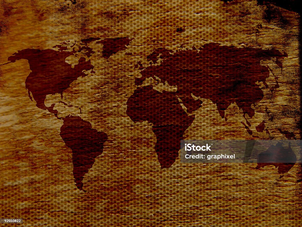 Mapa mundial - Foto de stock de Antigualla libre de derechos