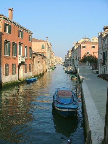 Sunrise on a ResidentialVenetian Canal