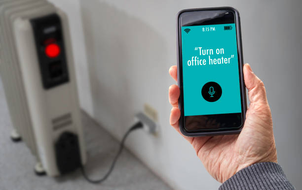 istock Smart Home heater controlled by smart phone 925511366