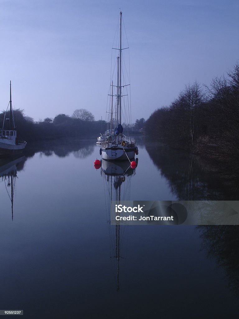 Kanal-Szene - Lizenzfrei Anker Stock-Foto