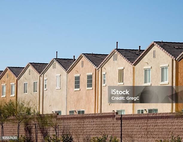 Track Houses Stock Photo - Download Image Now - Architecture, Color Image, Community