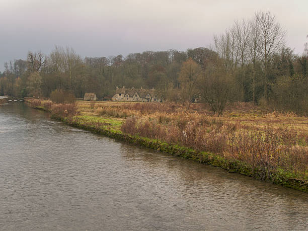 River in the Cotswolds stock photo