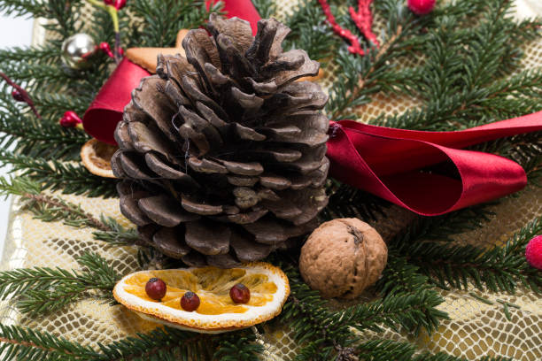 istock Holiday gift boxes decorated with red ribbon 925517822