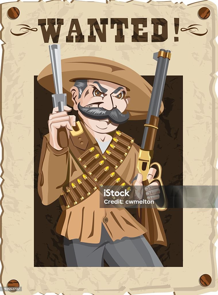 Bandito - arte vettoriale royalty-free di Fucile