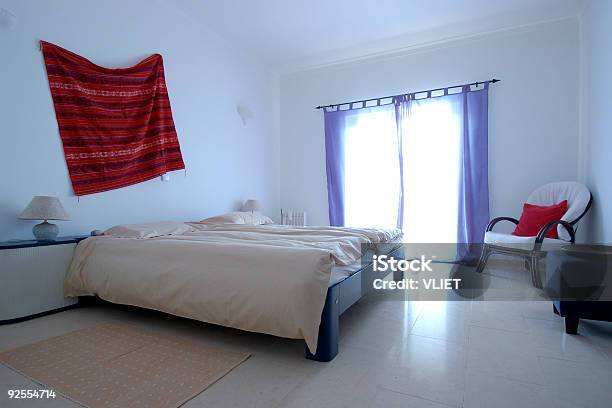 Hotel Bedroom Stock Photo - Download Image Now - Bedroom, Low Angle View, Apartment