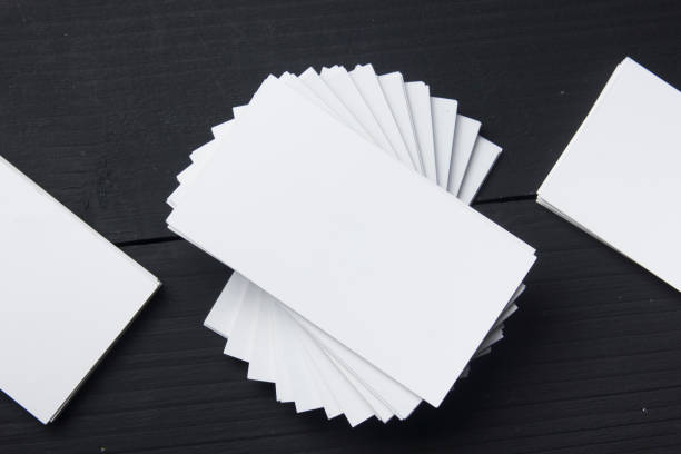 istock Business cards Mockup on color background. Flat Lay. copy space for text 925552518