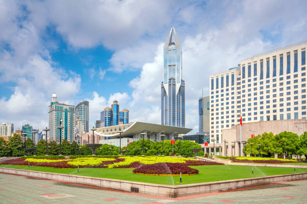 istock Shanghai People's square and park 925553982