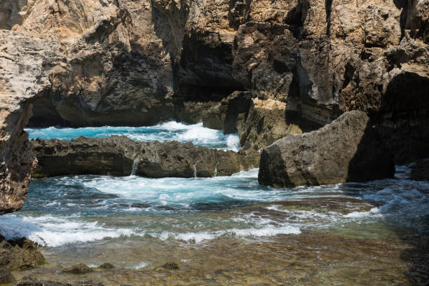 istock Blue hole and the collapsed Azure window. Gozo, Malta 925554212
