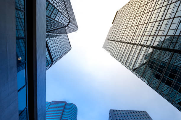 istock Modern office building detail, glass surface 925560880