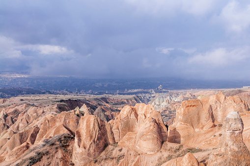 Storm clouds above Cappadocia