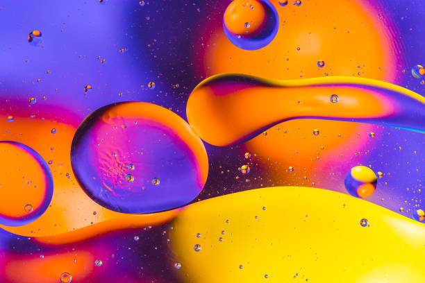 istock Scientific image of cell membrane. Macro up of liquid substances. Abstract molecule atom sctructure. Water bubbles. Macro shot of air or molecule. Biology, phycics or chymistry abstract background 925561856