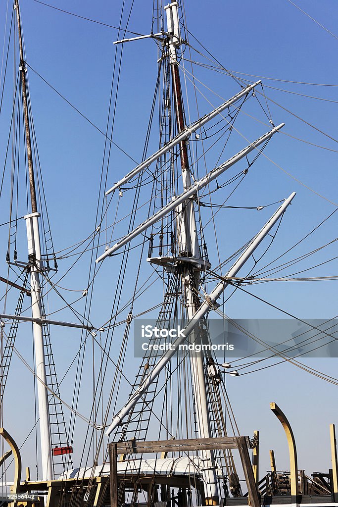 Segeln Schiff Masts - Lizenzfrei Anlegestelle Stock-Foto