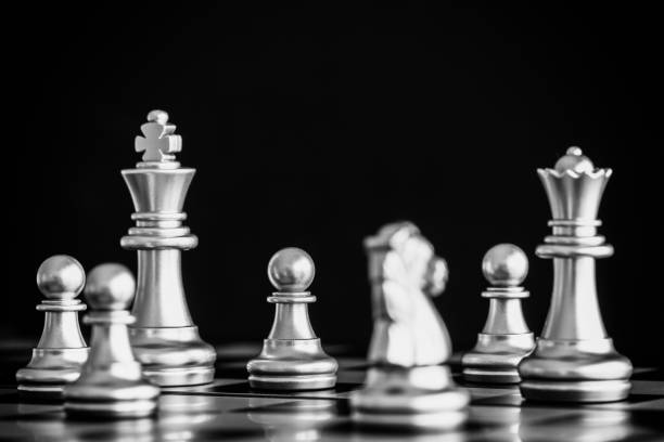 istock Strategy chess battle Intelligence challenge game on chessboard. Success the strategy concept. Chess business leader and success idea. Chess strategy game business competition success play. 925565858