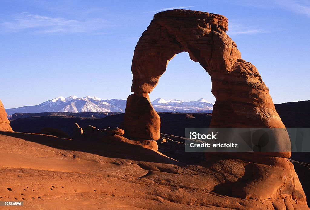 Delicate Arch - Foto de stock de Arco natural royalty-free