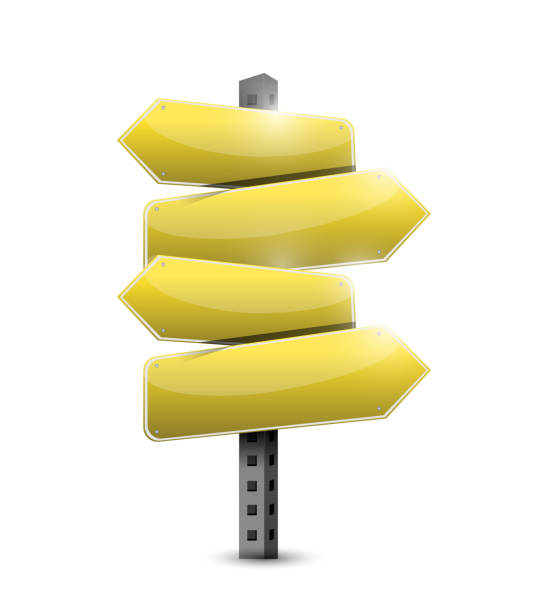 istock yellow road signs illustration design over a white background 925581998