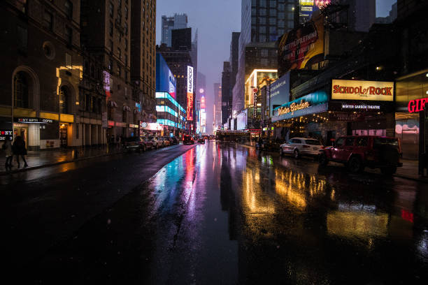 NYC street view stock photo