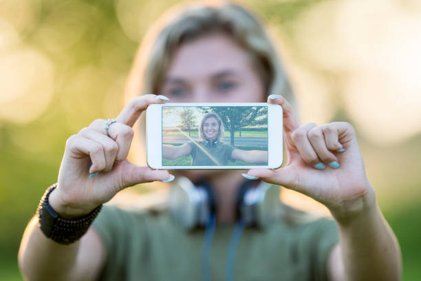 istock One Girl Taking A Selfie 925582466