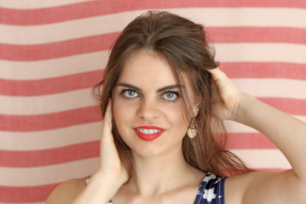 istock Patriotic Woman On The 4th 925587044