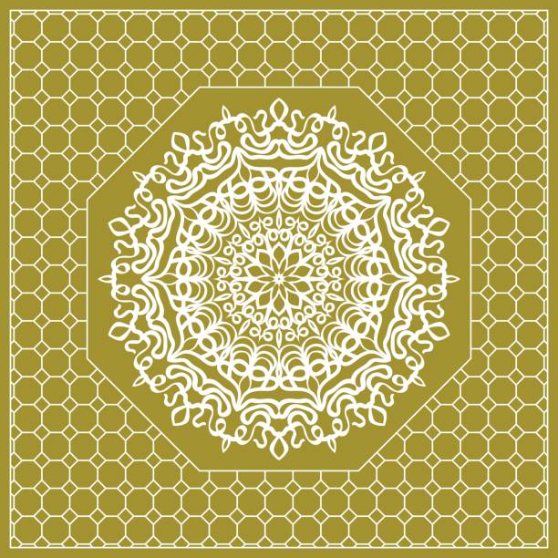 istock Decorative mandala flower ornament. pattern. vector illustration. Tribal Ethnic Arabic, Indian, motif. for fashion design, wallpaper, invitation. 925589764