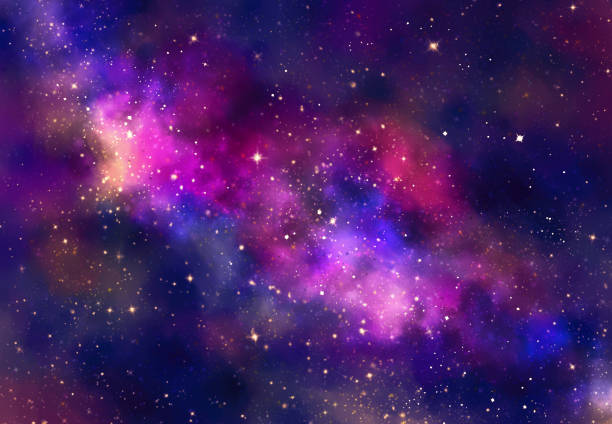 Abstract galaxy background stock photo