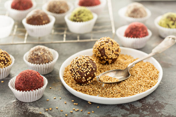 istock Healthy truffles with dates and nuts 925594430
