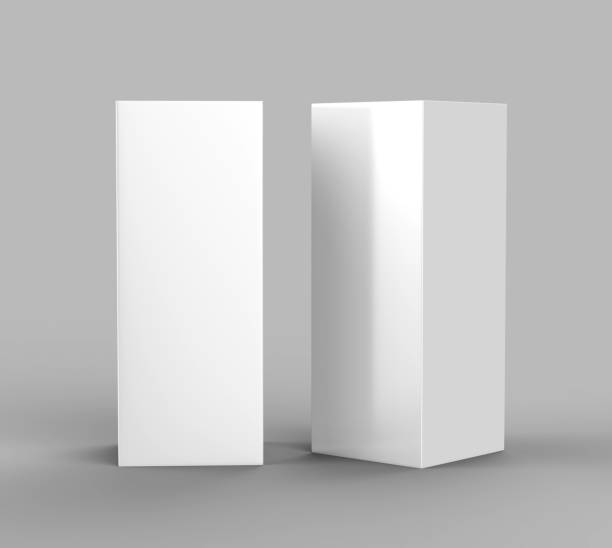 Curved totem poster light advertising display stand. 3d render illustration.