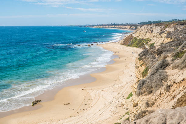 beautiful crystal cove, contea di orange, california - california newport beach county orange foto e immagini stock