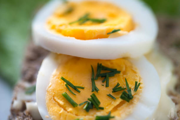 istock healthy  open sandwich with egg and dill selective focus macro 925604508