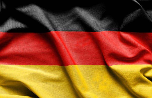 istock Fabric texture flag of Germany 925626172