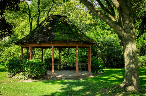 istock Old Weather Beaten Pavilion 925627460