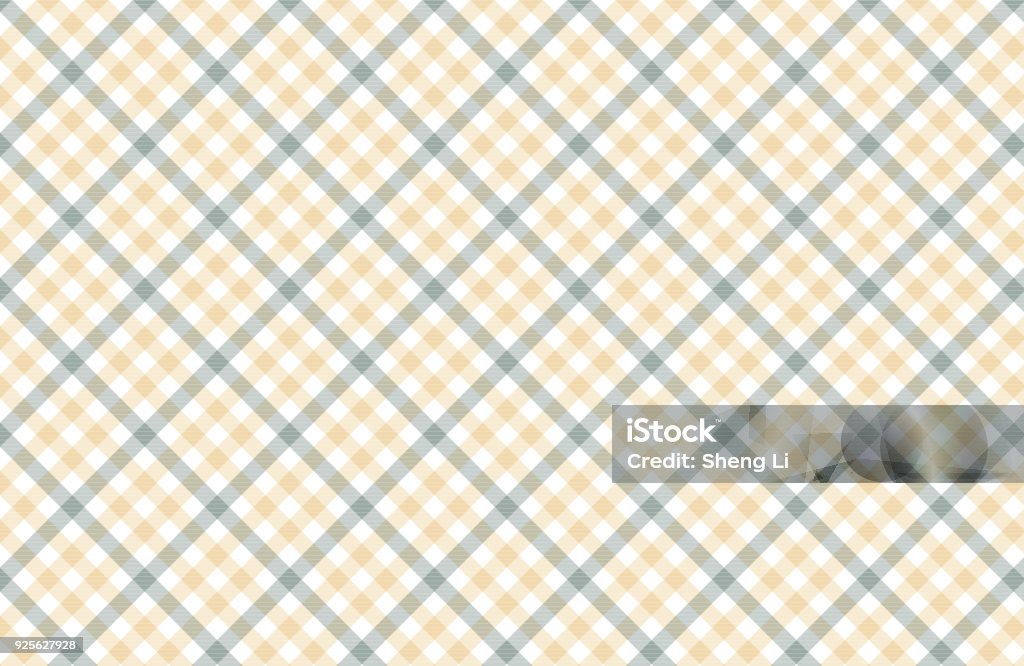 Tartan Vector Patterns Beige, White And Slategray Checked Pattern stock vector