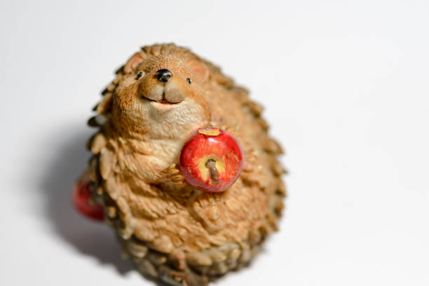 istock toy hedgehog with an apple made with bone 925635980