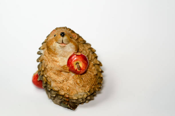 istock toy hedgehog with an apple made with bone 925635988