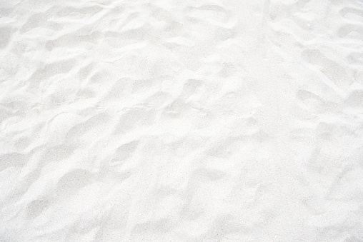 Clean white sand texture at the beach for background