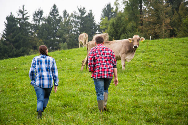 istock Men and women walking on landscape 925648446