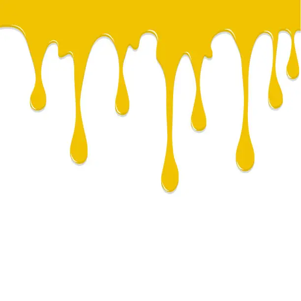 Vector illustration of Paint Yellow colorful  dripping splatter , Color splash or Dropping  Background vector design