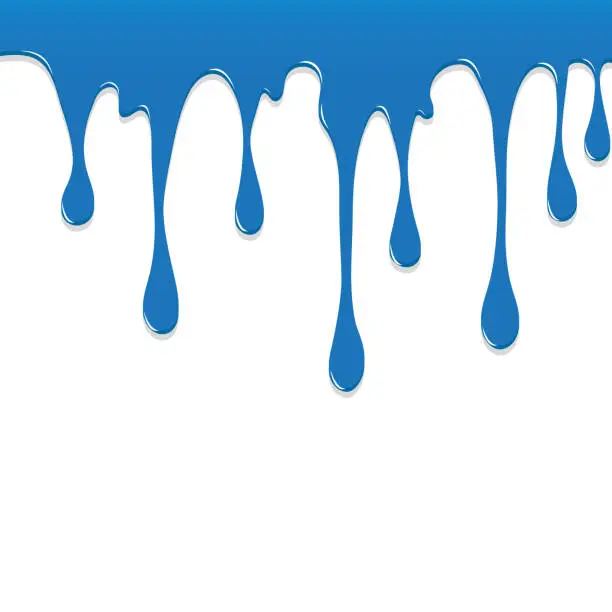 Vector illustration of Paint Blue colorful  dripping splatter , Color splash or Dropping  Background vector design