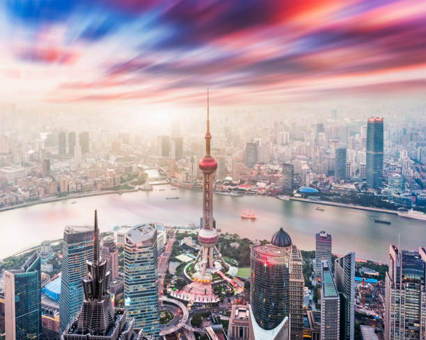 istock shanghai,aerial view,long exposure 925656636