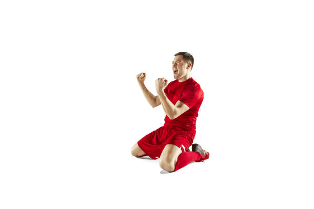 istock Happiness football player after goal 925658244