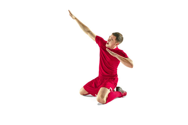 istock Happiness football player after goal 925659672
