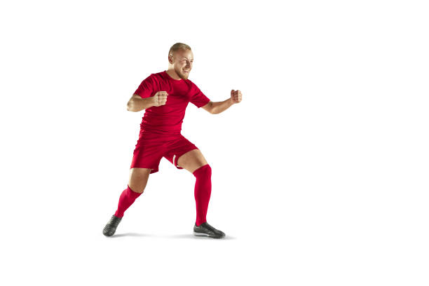 istock Happiness football player after goal 925659932