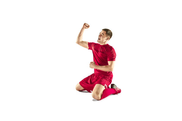 istock Happiness football player after goal 925660672